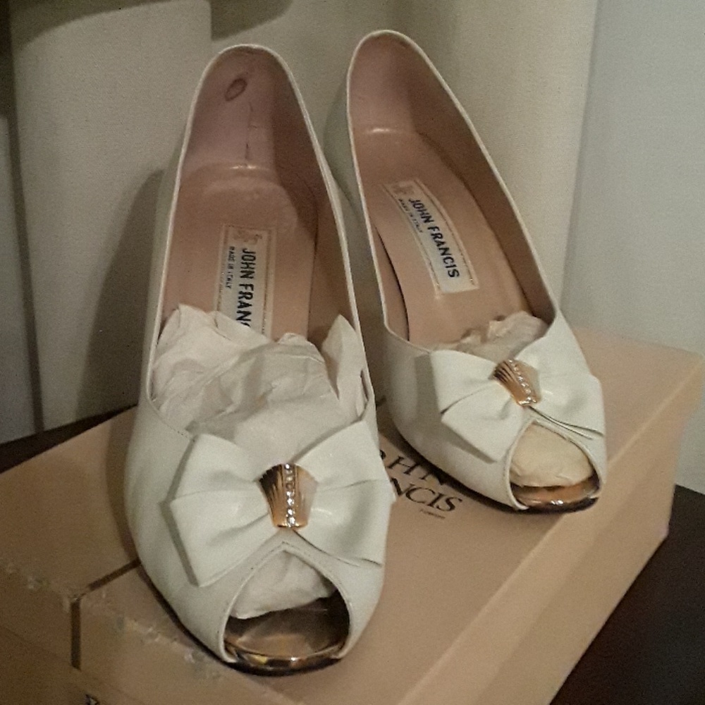John Francis peep toe pumps